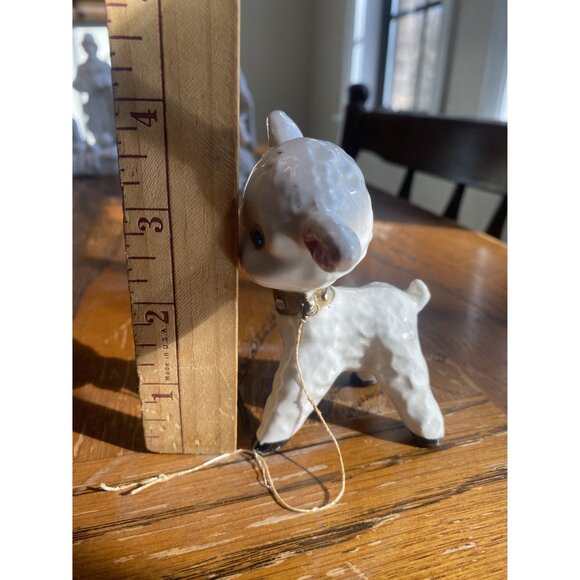 Vintage Kreiss Sheep Ceramic Figurine With String Collar - Picture 3 of 6